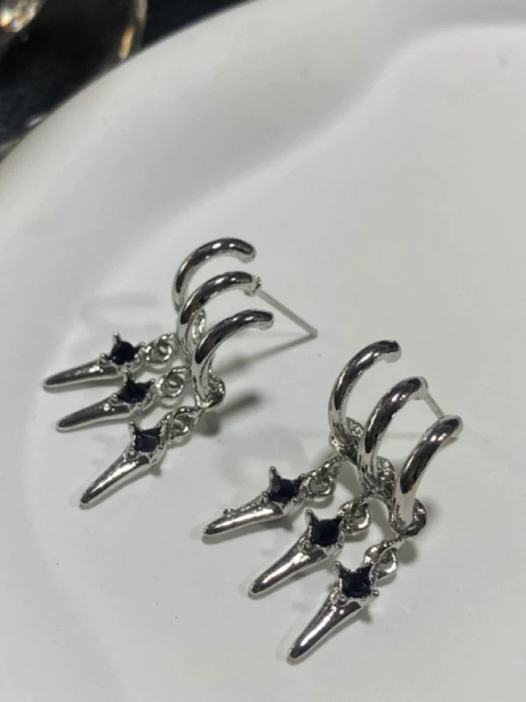 Rhylee Cascading Tassel Earrings - Three-Tier Earrings