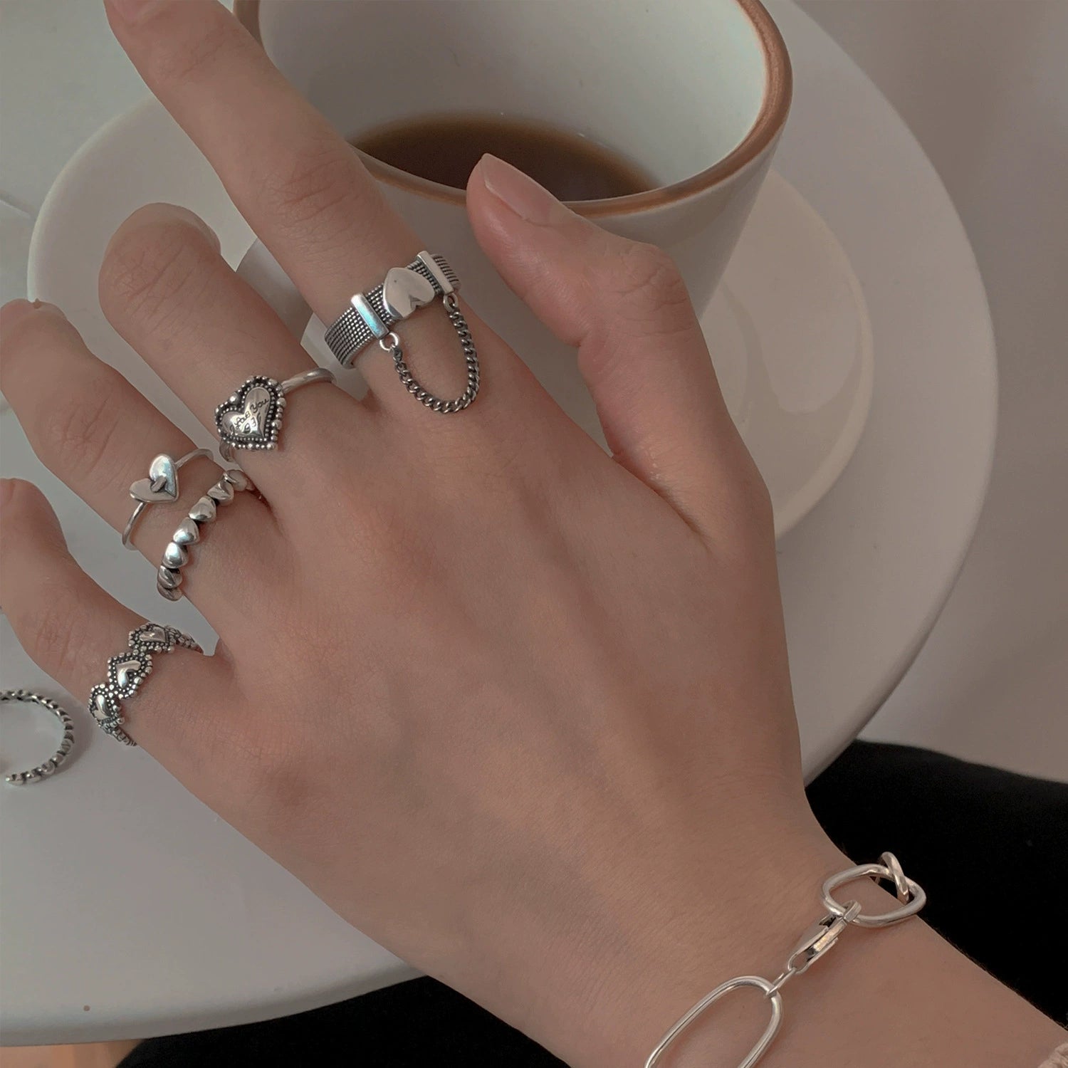 Isabell Delicate Stackable Ring Set - Style 2 [ATX200G7]