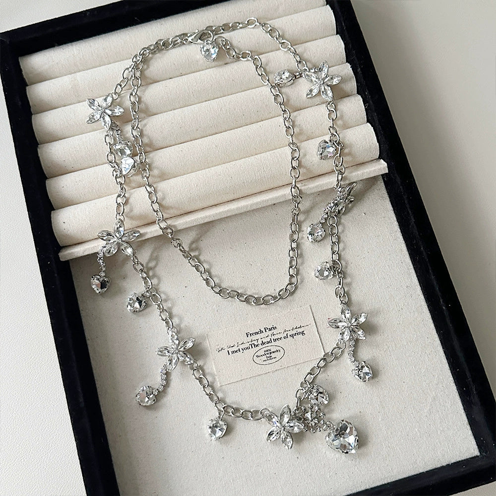 Eileen Diamond Heart Waist Chain - White Heart Waist Chain [GG1D04G8]