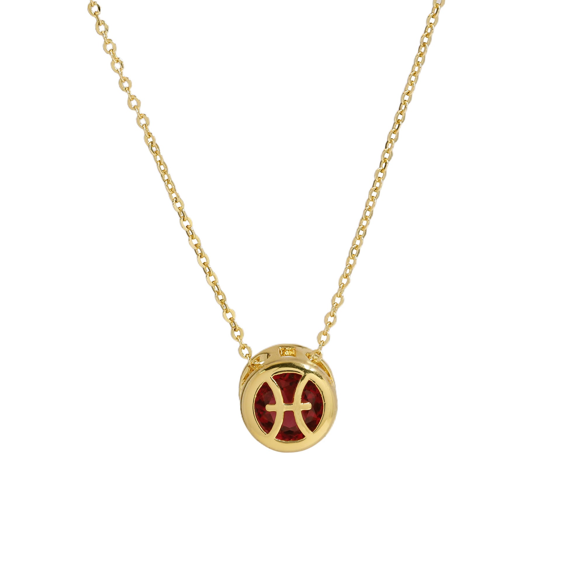 Meher Celestial Zodiac Necklace - Pisces Necklace [LTOW0WCA]