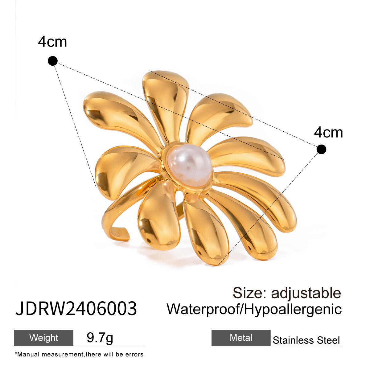 Adama Floral Pearl Ring - JDRW2406003 [GYXJV3LS]