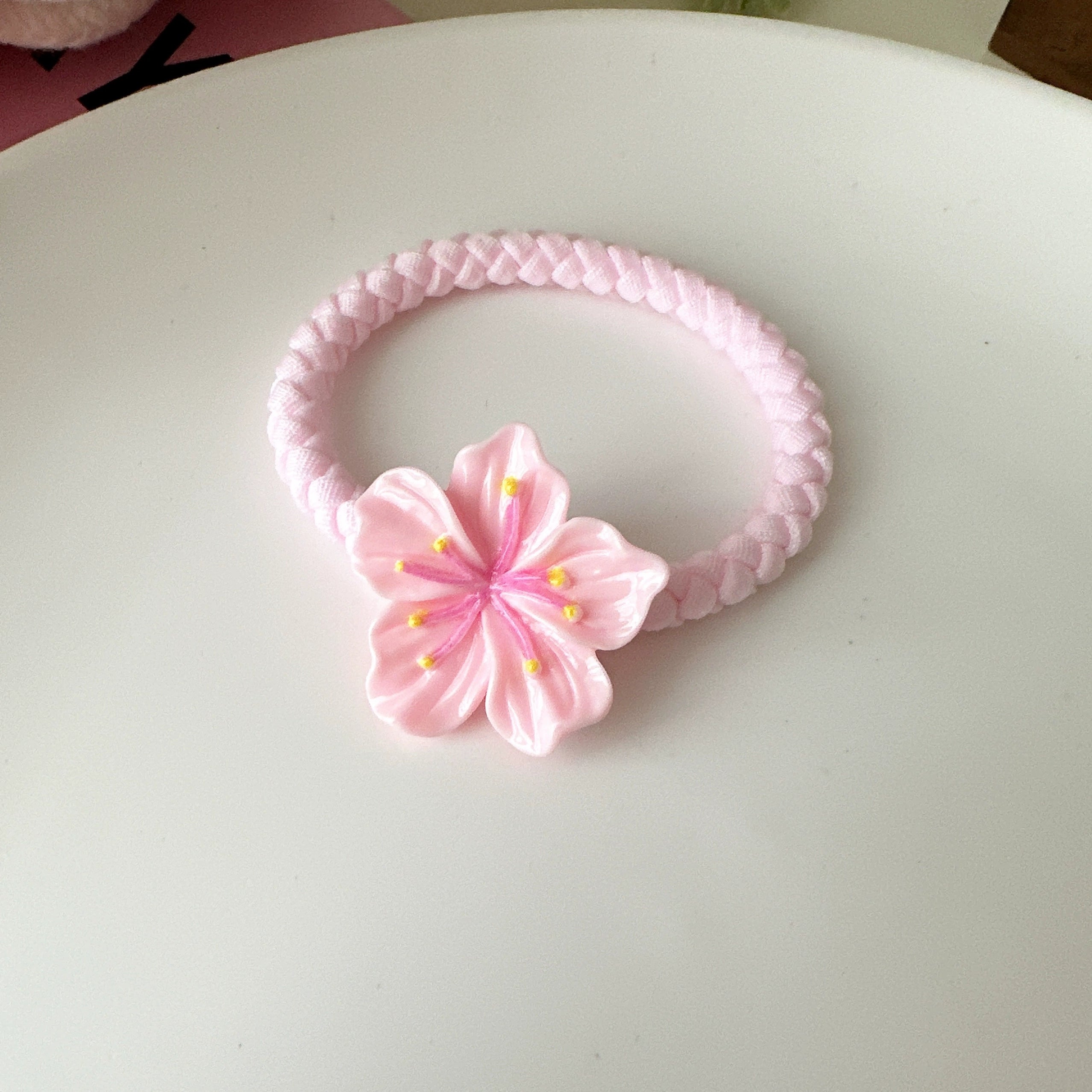 Britany Pink Blossom Hairpin - Hair Tie (One) [SVK9WMQK]