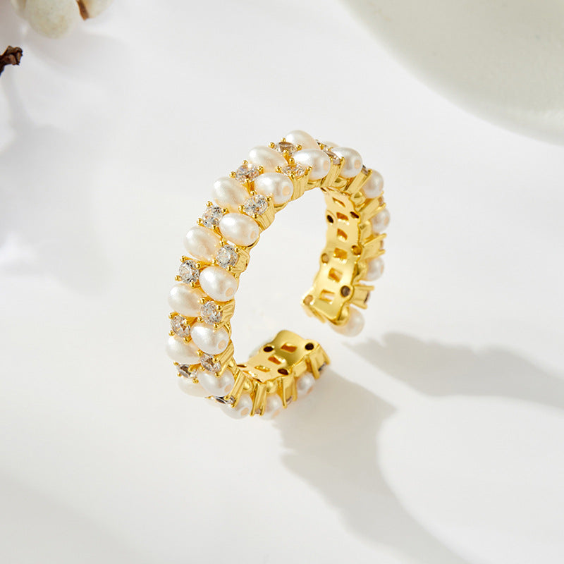 Lynley Sparkling Pearl Ring - Variant T007 [AON691WJ]