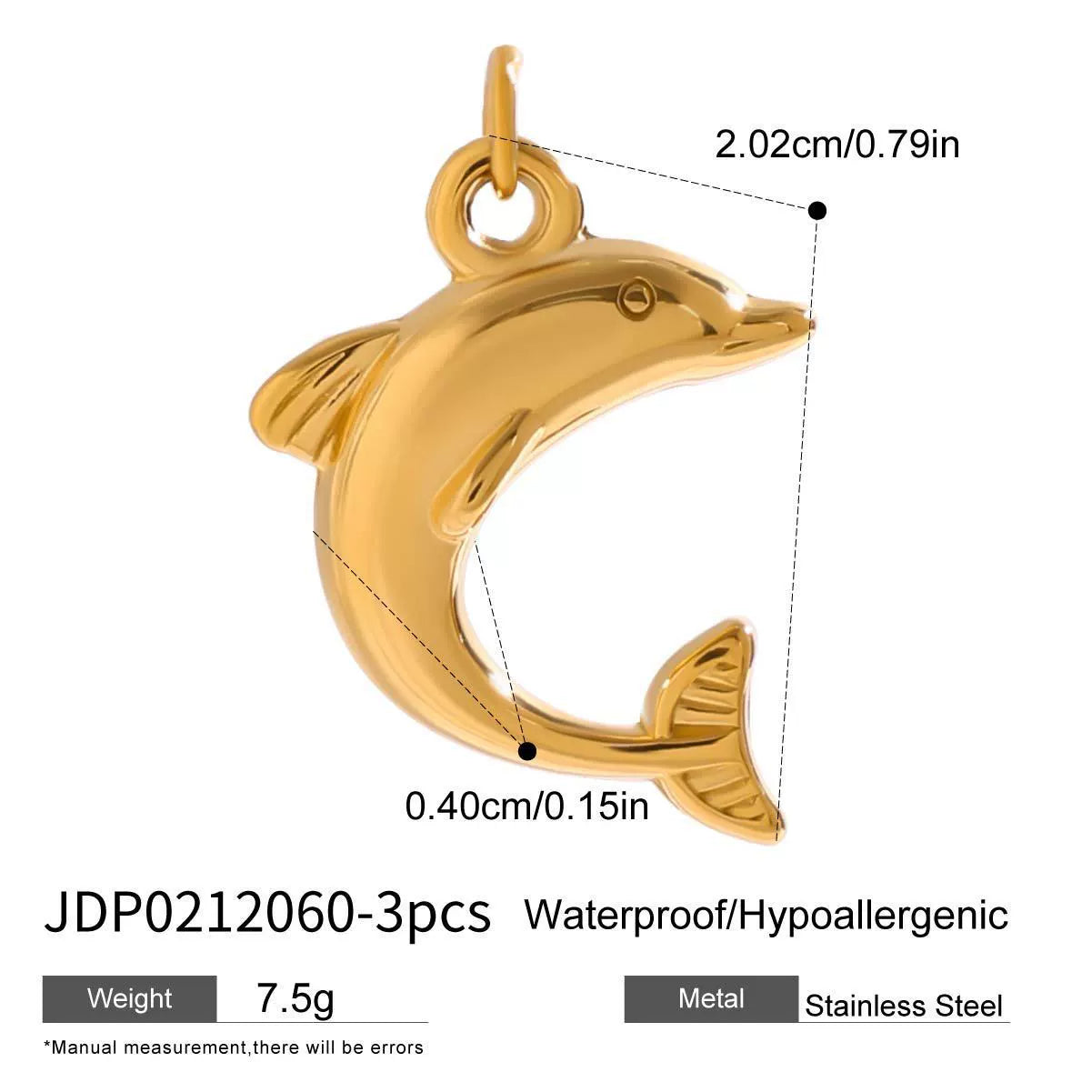 Kaylea Titanium Charm Pendants - JDP0212060-3pcs [9VKSOYPA]