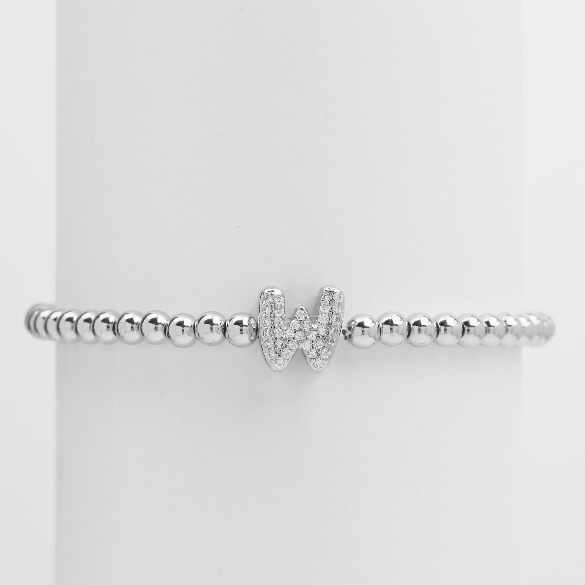 Aloni Bubble Letter Bracelet - Silver W [GXLLIOHC]