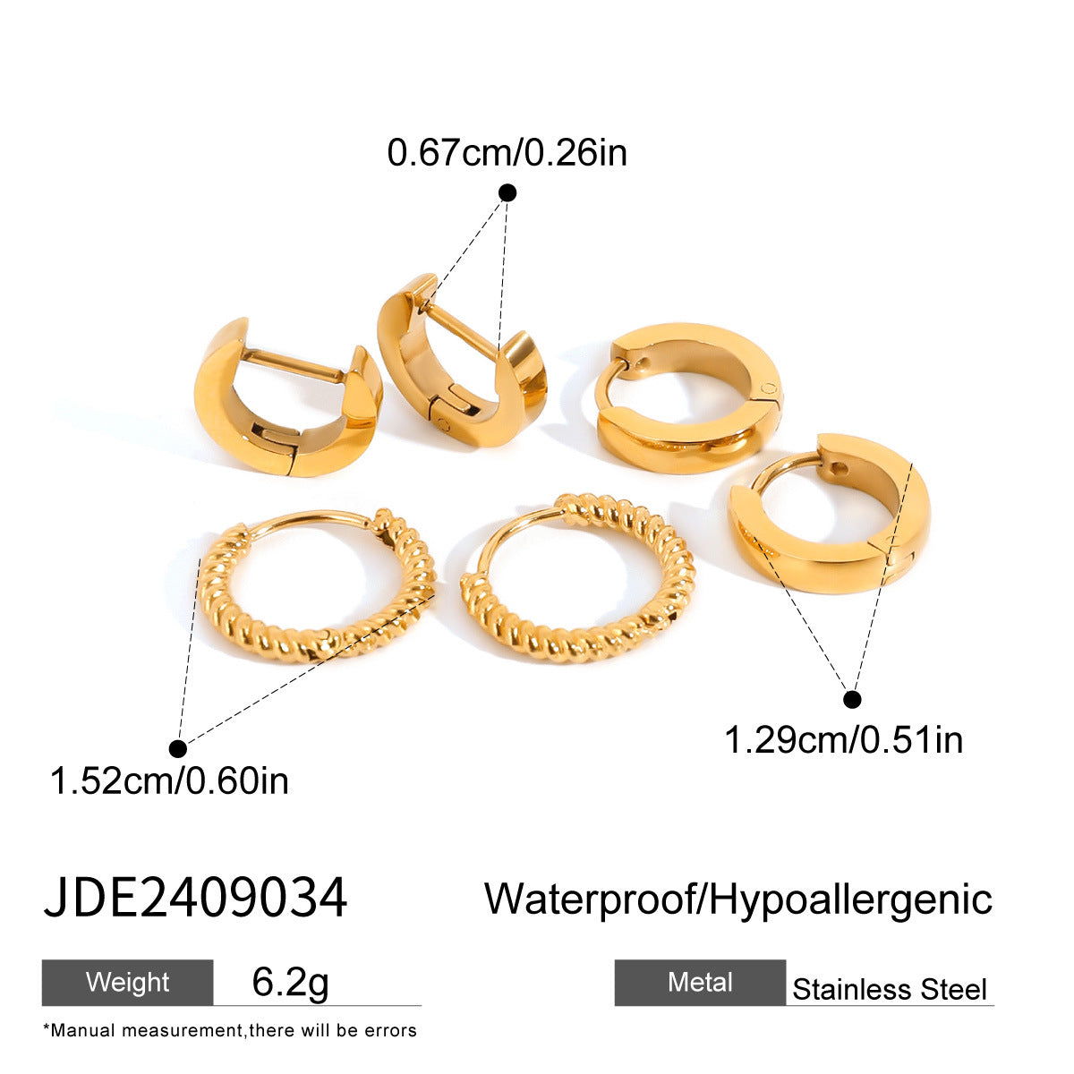 Kaiah Three-Pair Earring Set - JDE2409034 [1Q5R6COM]