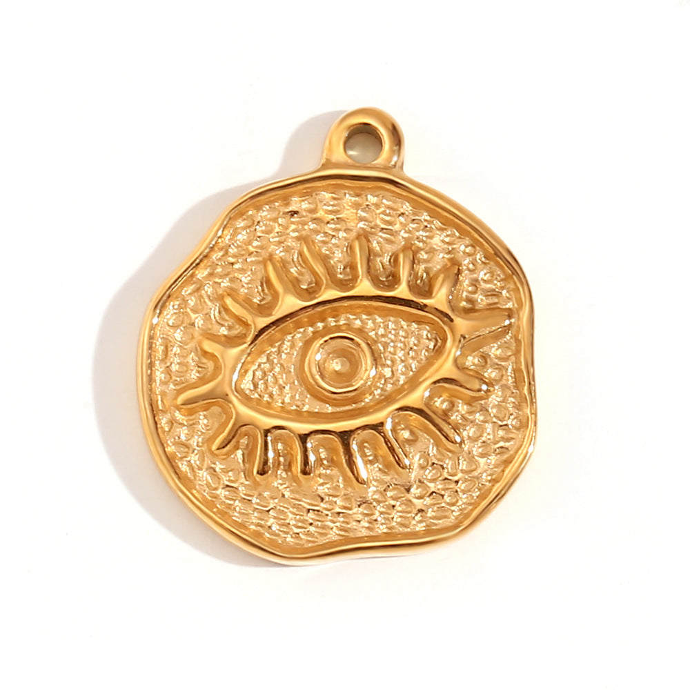 Kalayah Geometric Celestial Charms - Irregular Cellular Eye Pendant [5EXGM976]