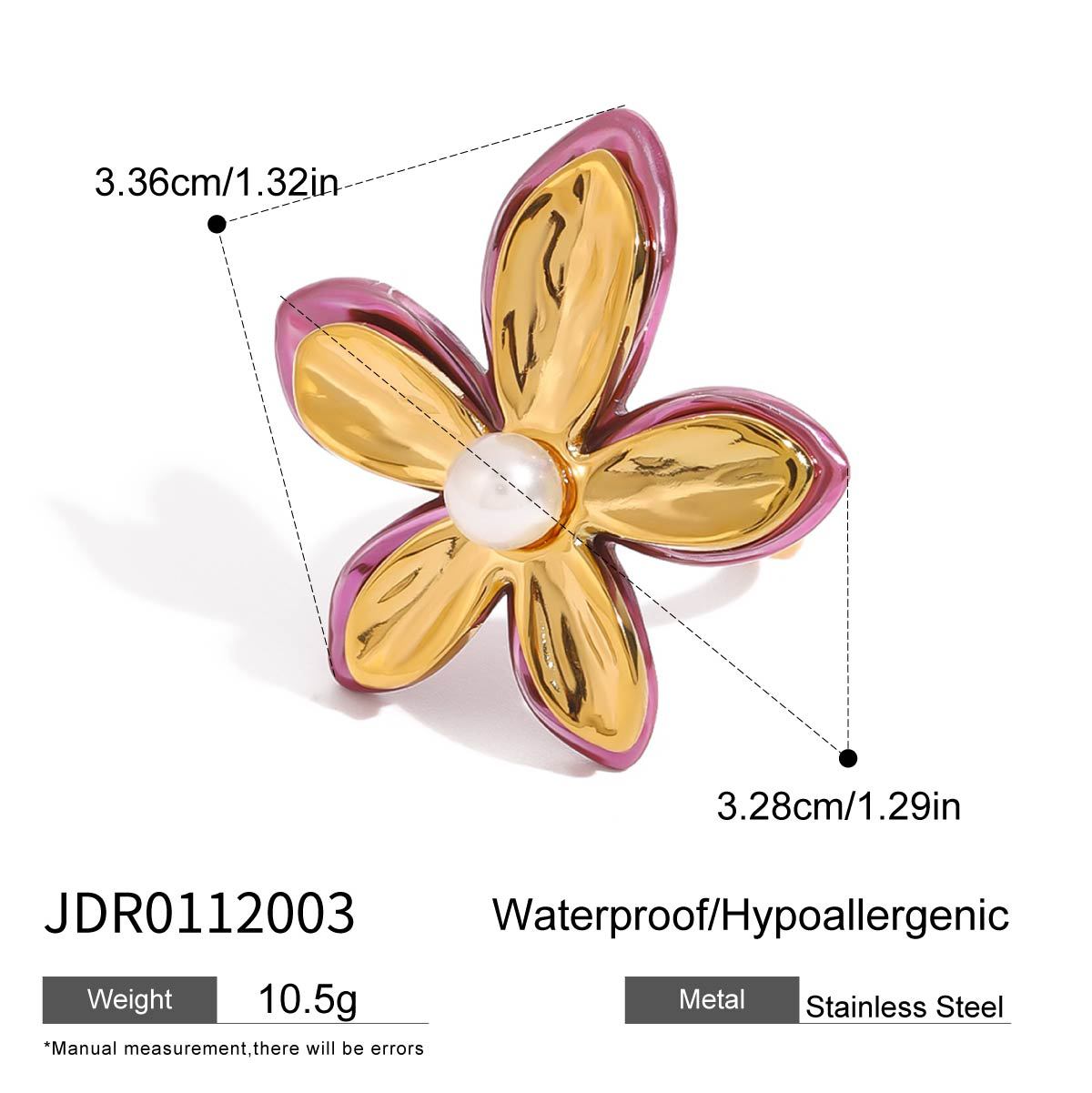 Miriam Floral Pearl Ring - JDR0112003 [Q8GBNHKG]