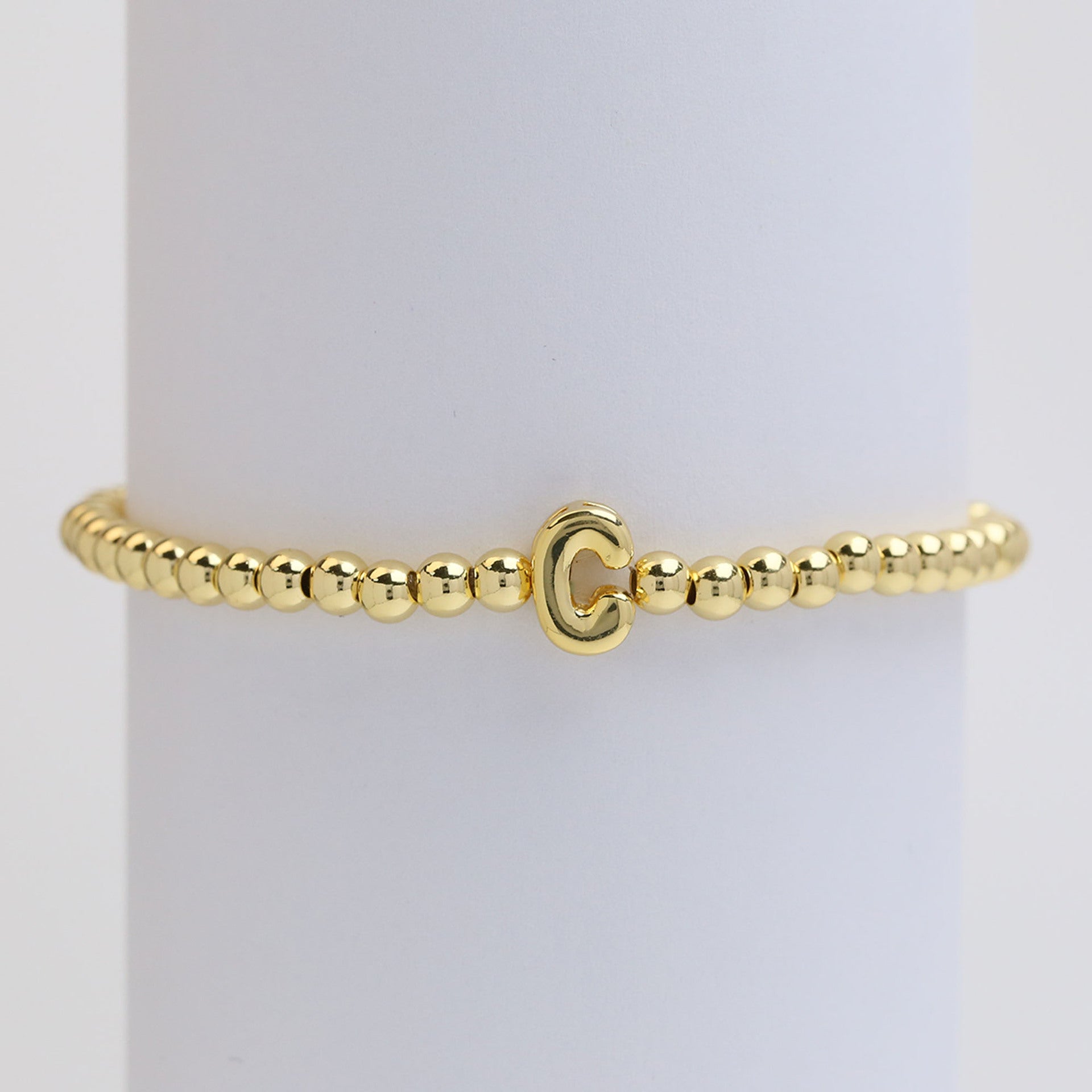 Jorie Polished Letter Bracelet - C [5ISY32X8]