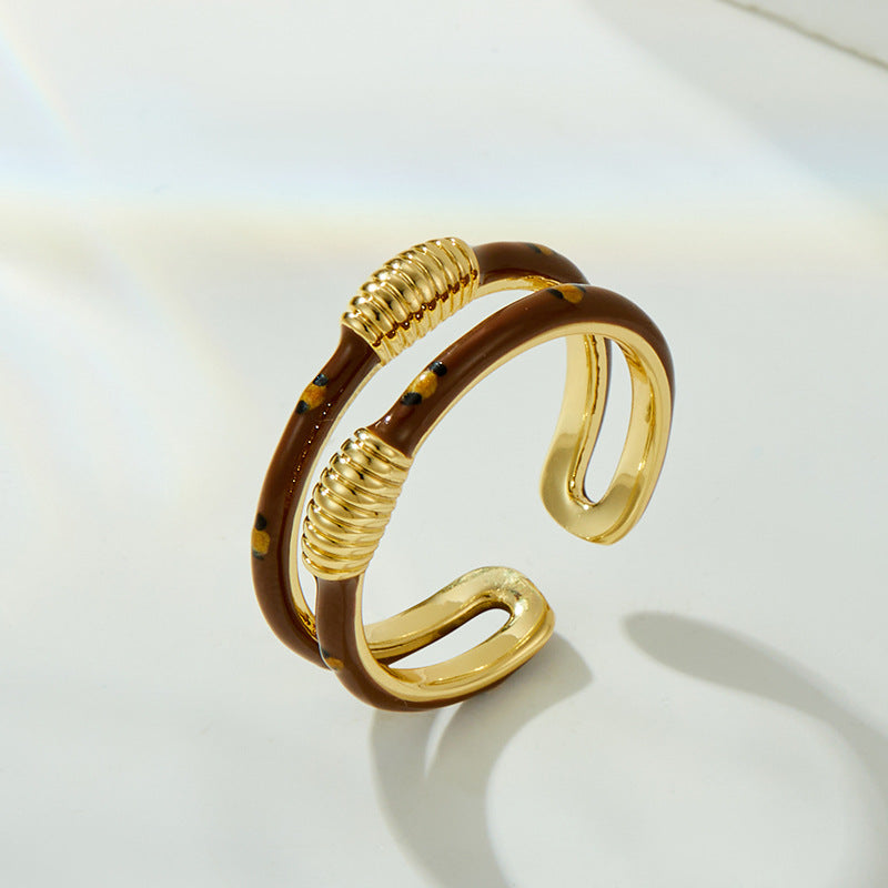 Tinsley Leopard Open Ring - Leopard Print Style A [66UEQOYH]