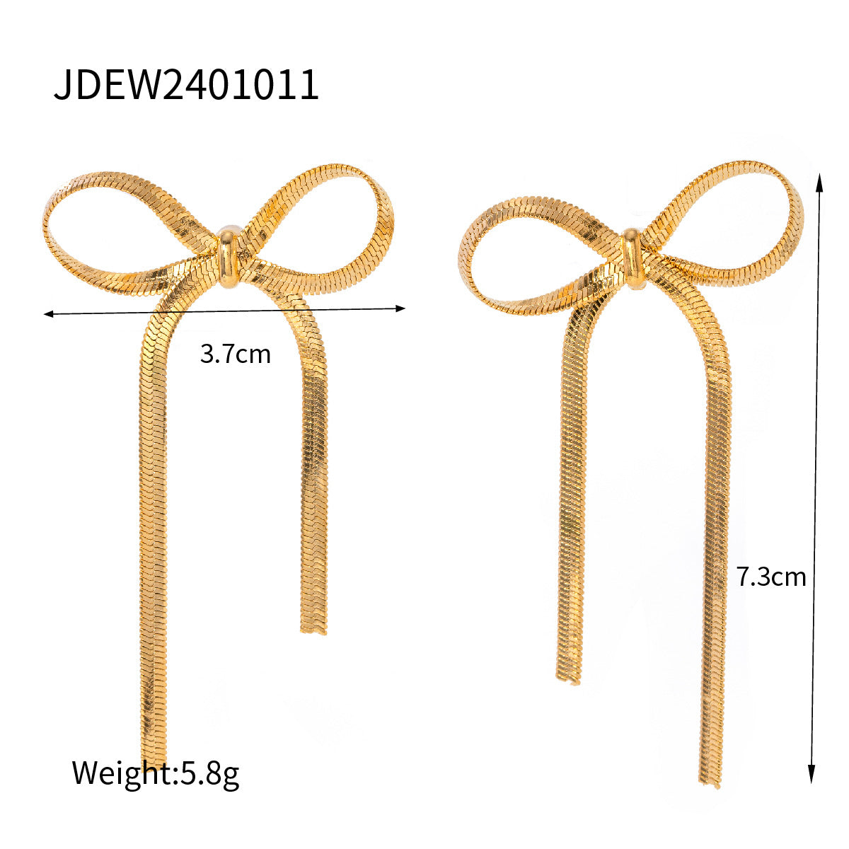 Gracelyn 18K Gold Cross Earrings - JDEW2401011 [3ZWRB8GV]