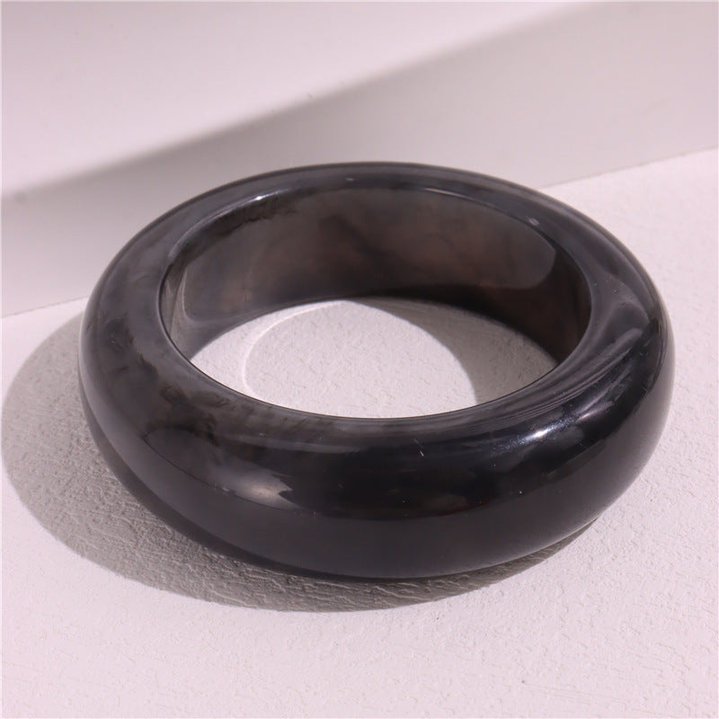 Xandria Artistic Swirl Bangle - Grey Black [R371TAKM]
