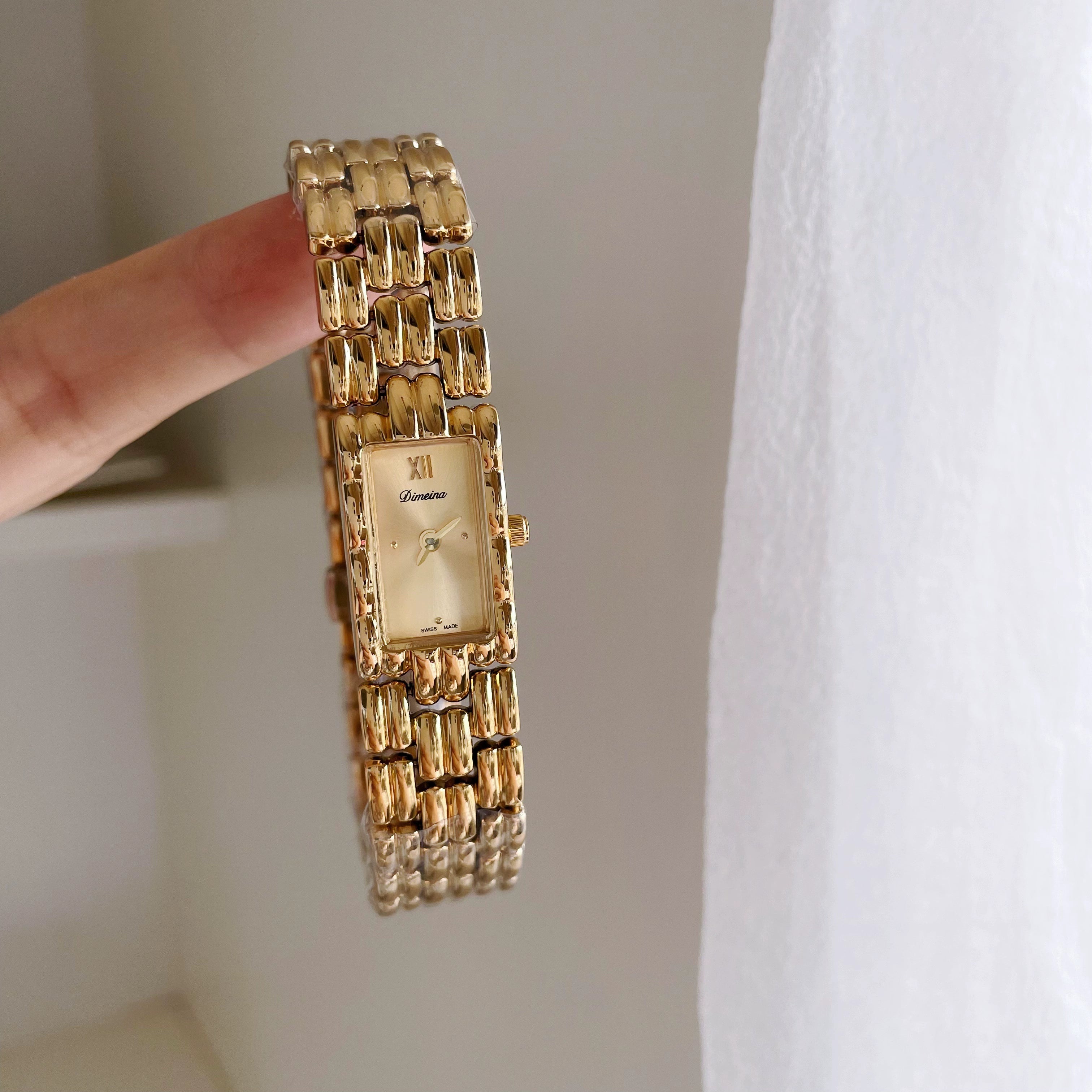 Temperance Elegant Petite Watch - Gold Case Gold Face [GA05FRXT]
