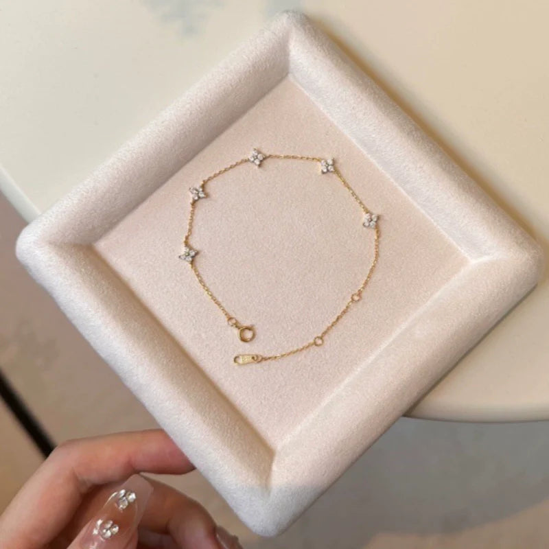 Raylee Star Clover Bracelet - Gold