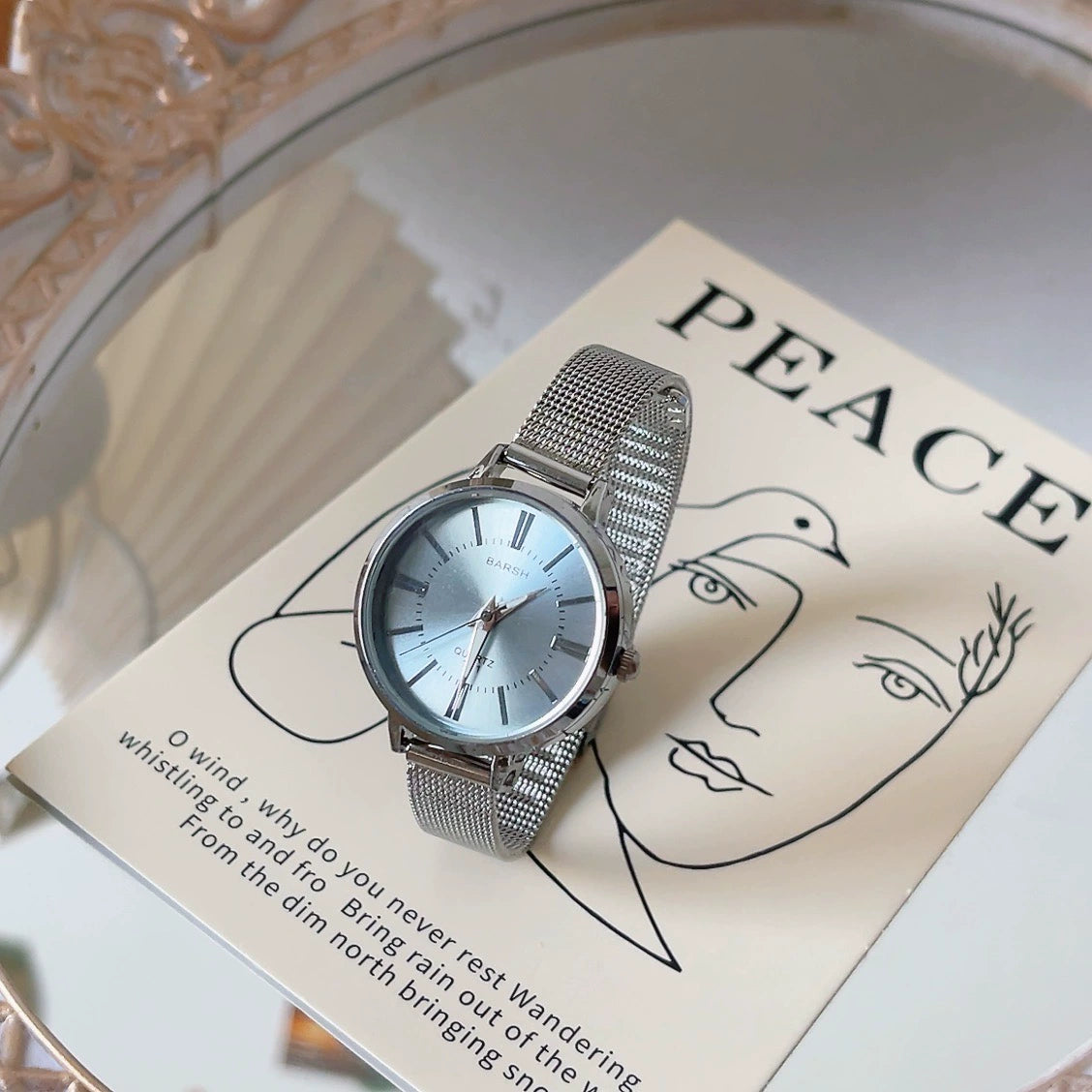 Zyanna Steel Quartz Watch - Blue [LAO2RCYO]
