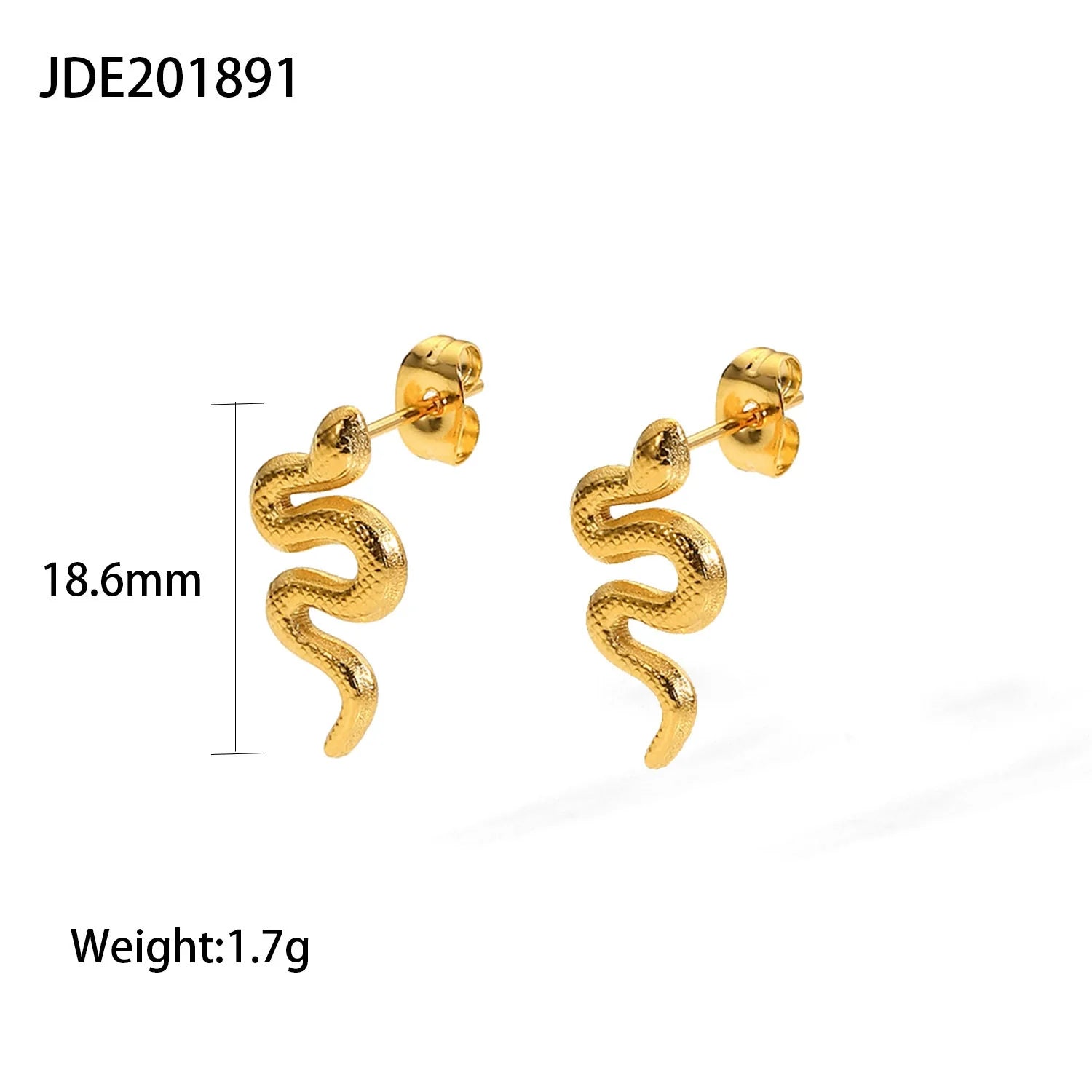 Anessa Snake Hoop Earrings - JDE201891