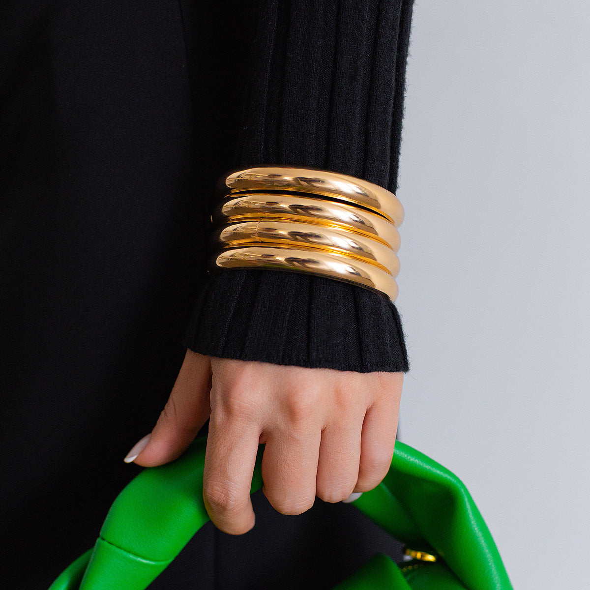 Mariyah Geometric Twist Cuff Set - Style 5 [94BSU75G]