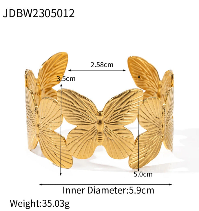 Malika Zircon Gold Plated Bracelet - JDBW2305012 [FNXORNCA]
