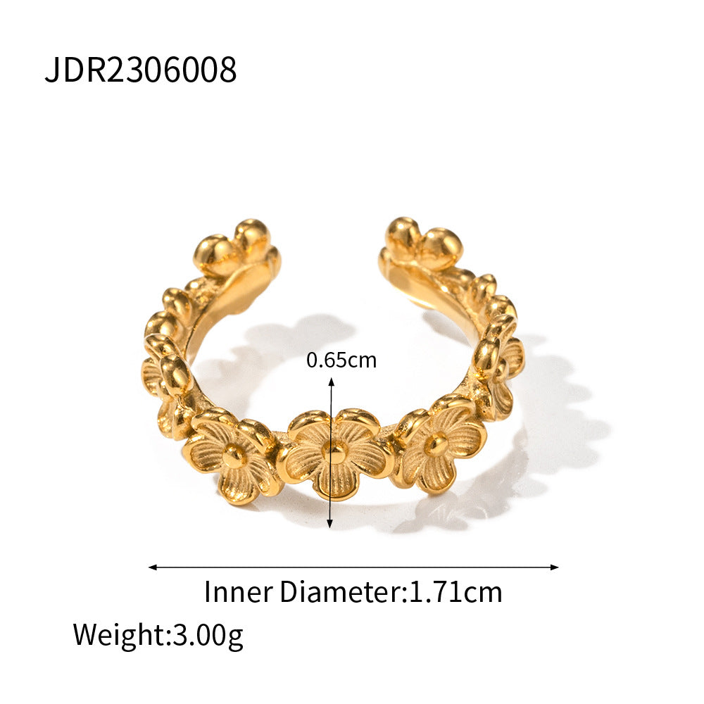 Saron Dainty Flower Ring - JDR2306008 [HKLQHH52]