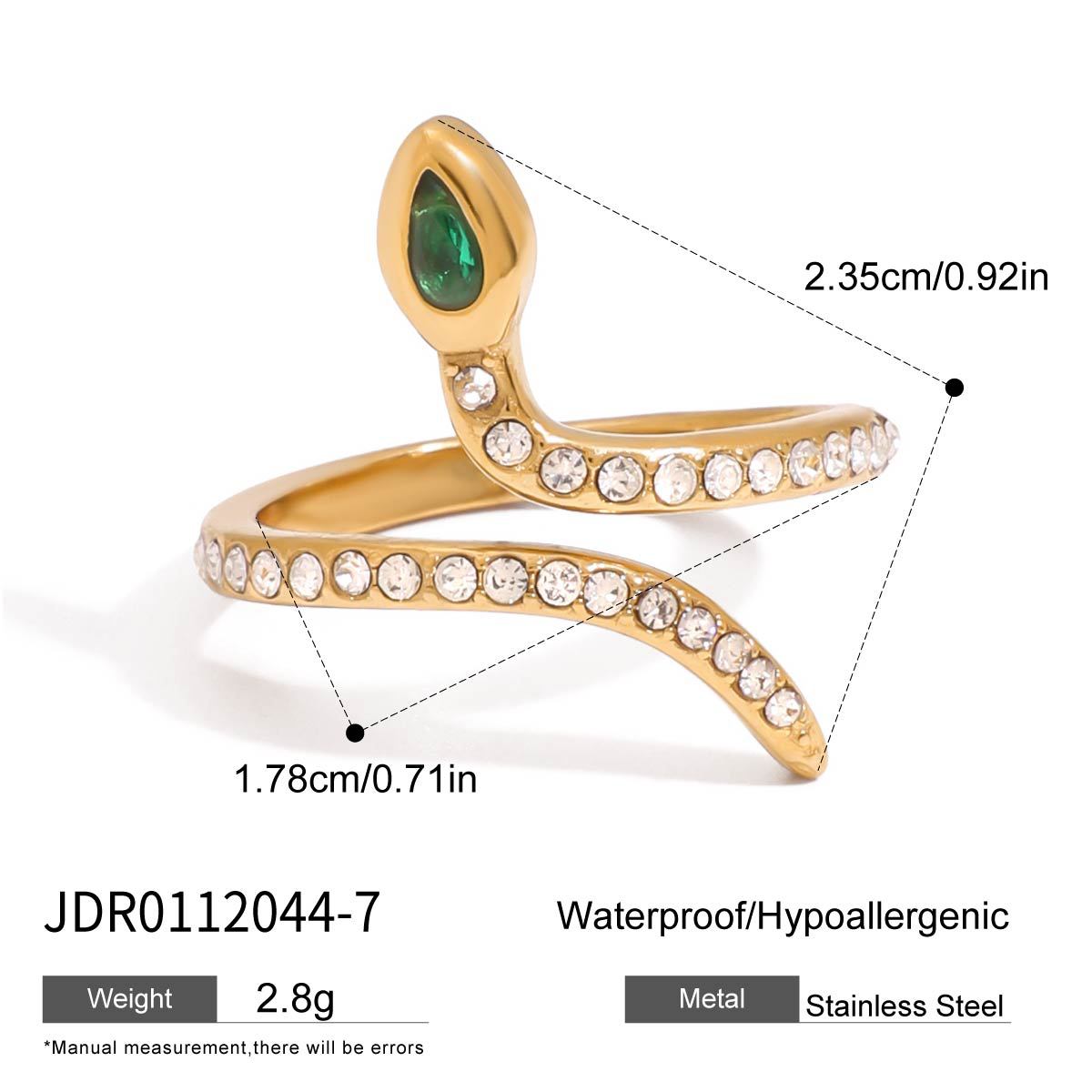 Charlize Serpent Design Ring - JDR0112044-7 [8V6VFU5L]