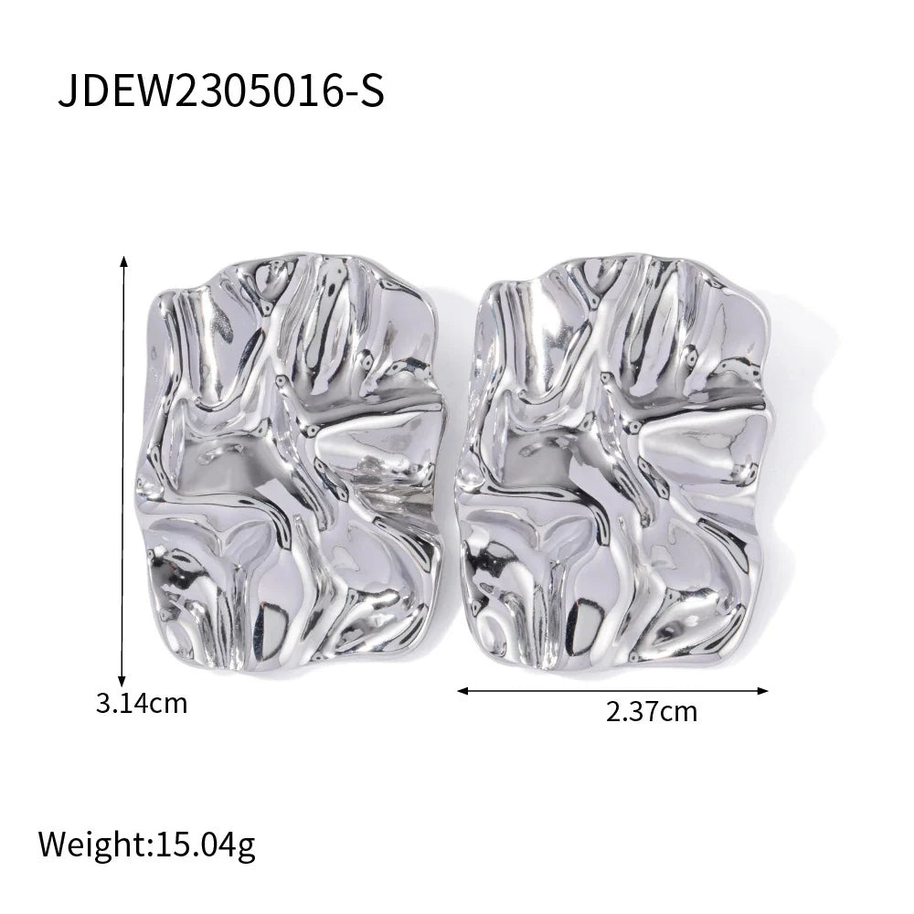 Ryder Gold Hammered Studs - JDEW2305016-S