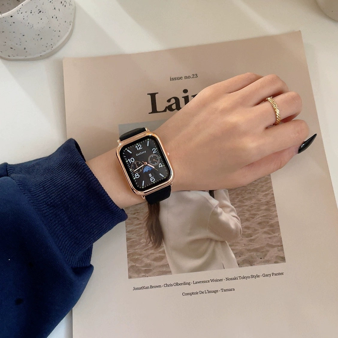 Zyla Modern Square Quartz Watch - Black [YL1EVZ4T]