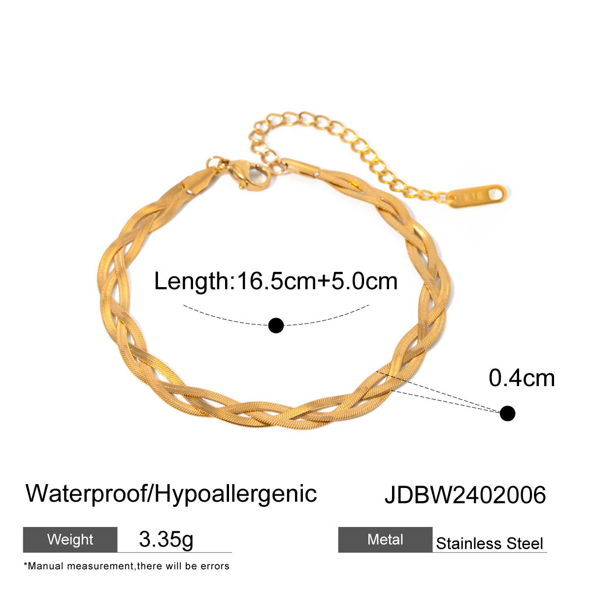 Liliane Braided Chain Bracelet - JDBW2402006 [0M4S6VRM]