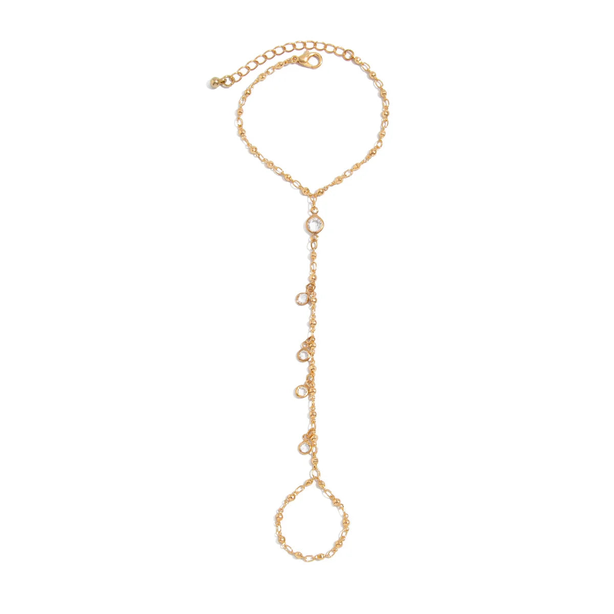 Yuna Pearl Tassel Hand Chain - Style 1 Gold