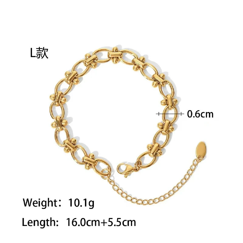 Zariyah Vintage Inlaid Bracelets - Style L