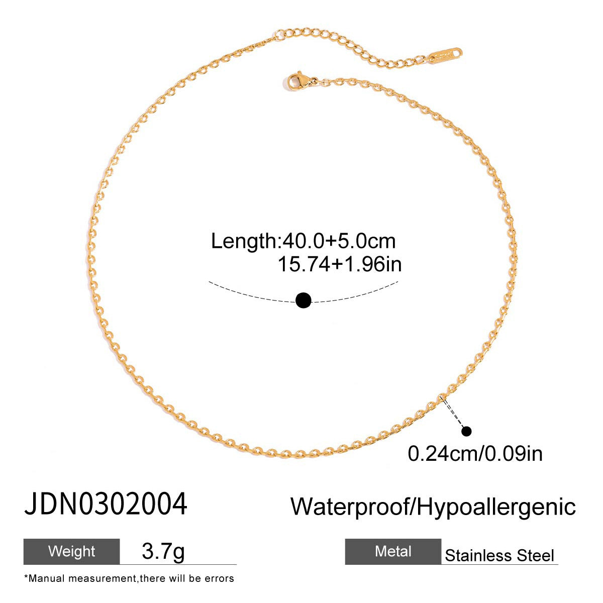 Katrina Zircon Serpent Necklace - JDN0302004 [X7L4OW27]