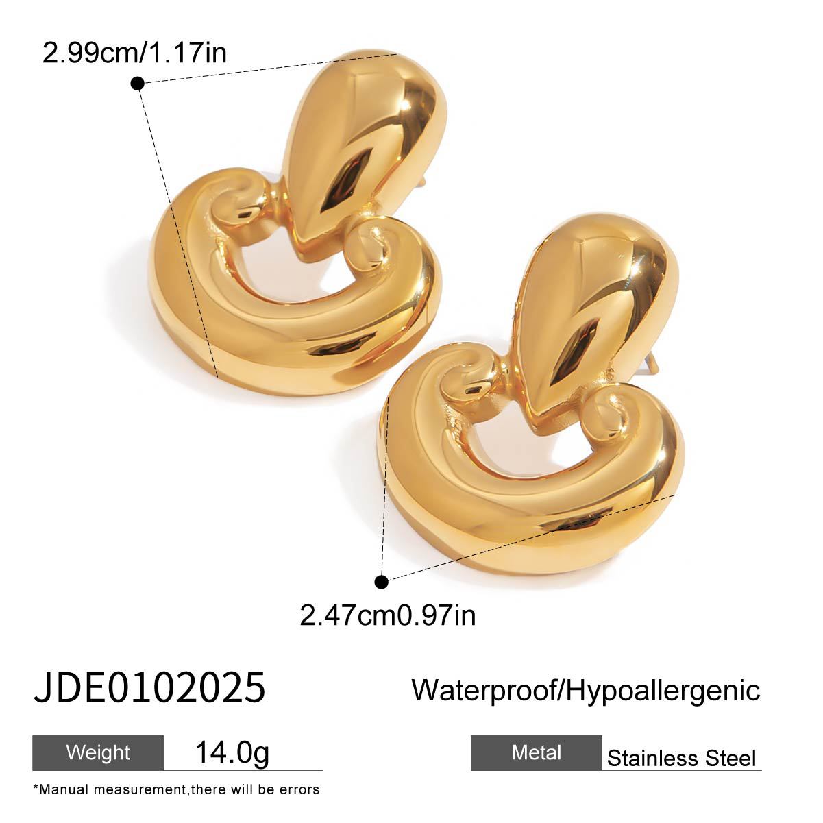 Dillon Geometric Hoop Earrings - JDE0102025 [AC1LW9VY]