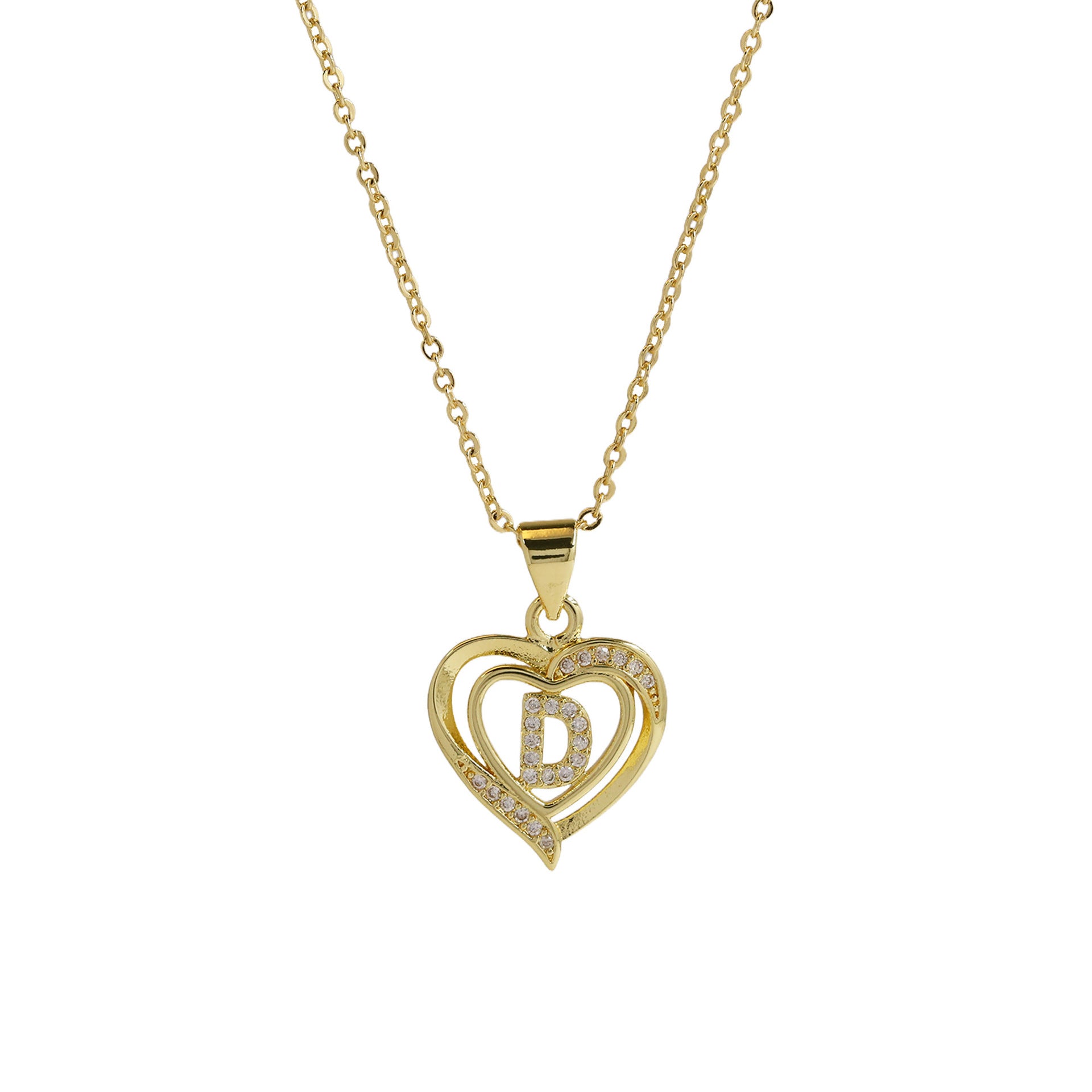 Kamarie Initial Heart Necklace - Necklace D [H79623YV]