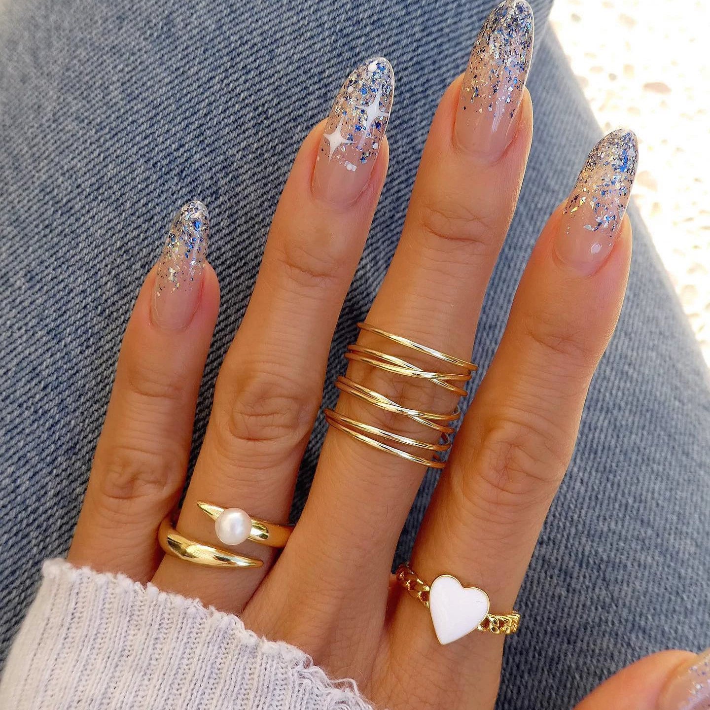 Camila Star Moon Ring Set - Style 15 [Z28JDZ5G]