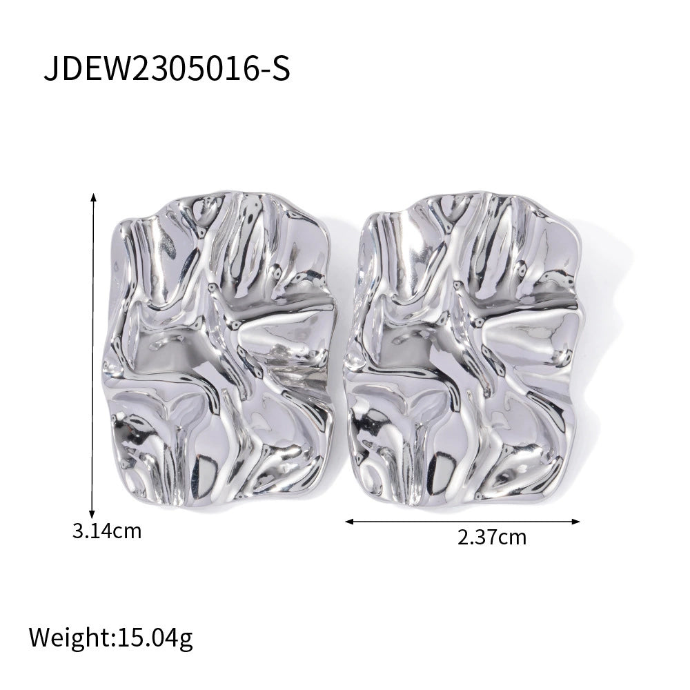 Queena Titanium Pearl Hoops - JDEW2305016-S [H3SRZ0G5]