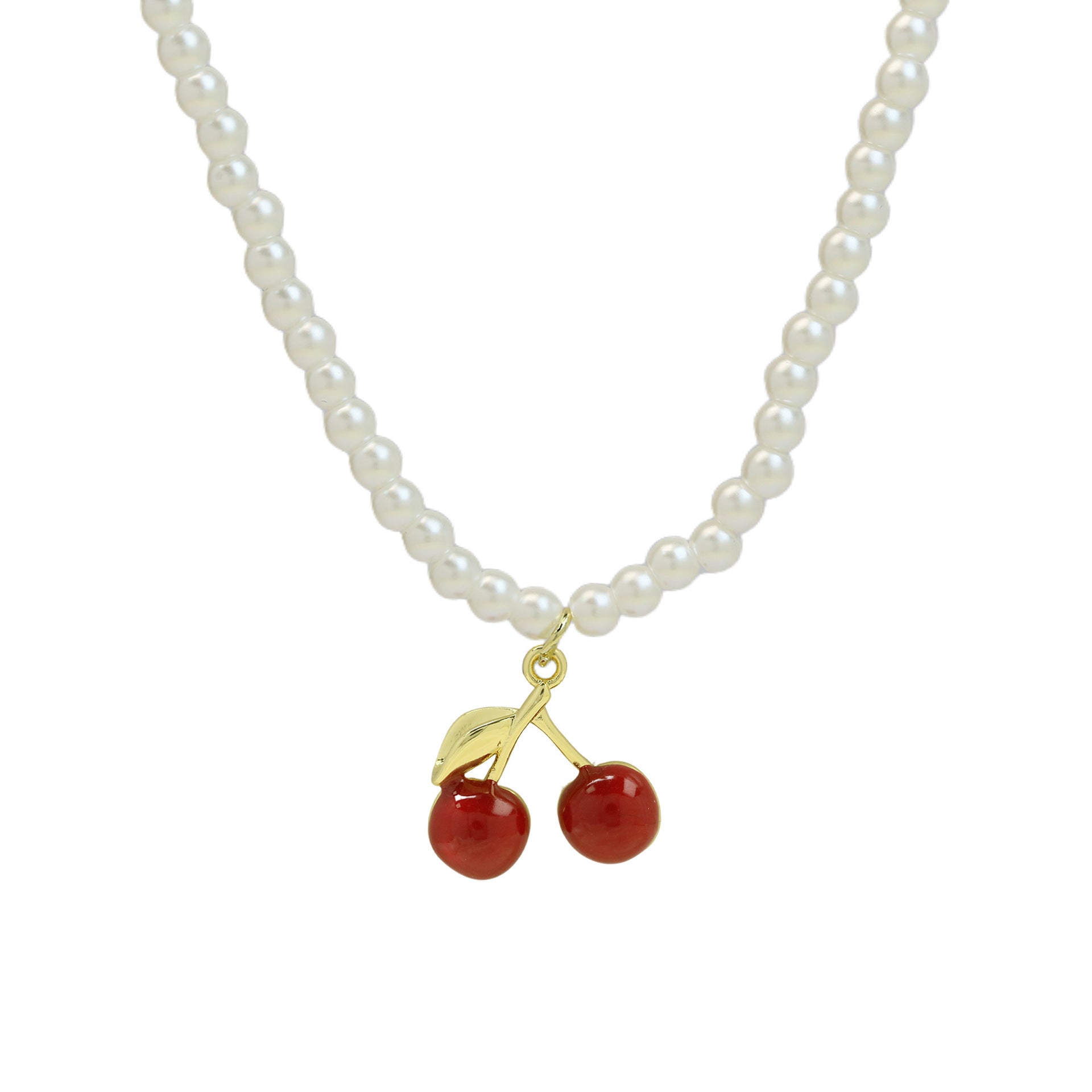 Alana Enamel Fruit Pendant Necklace - Peach [VUT9Z0J3]