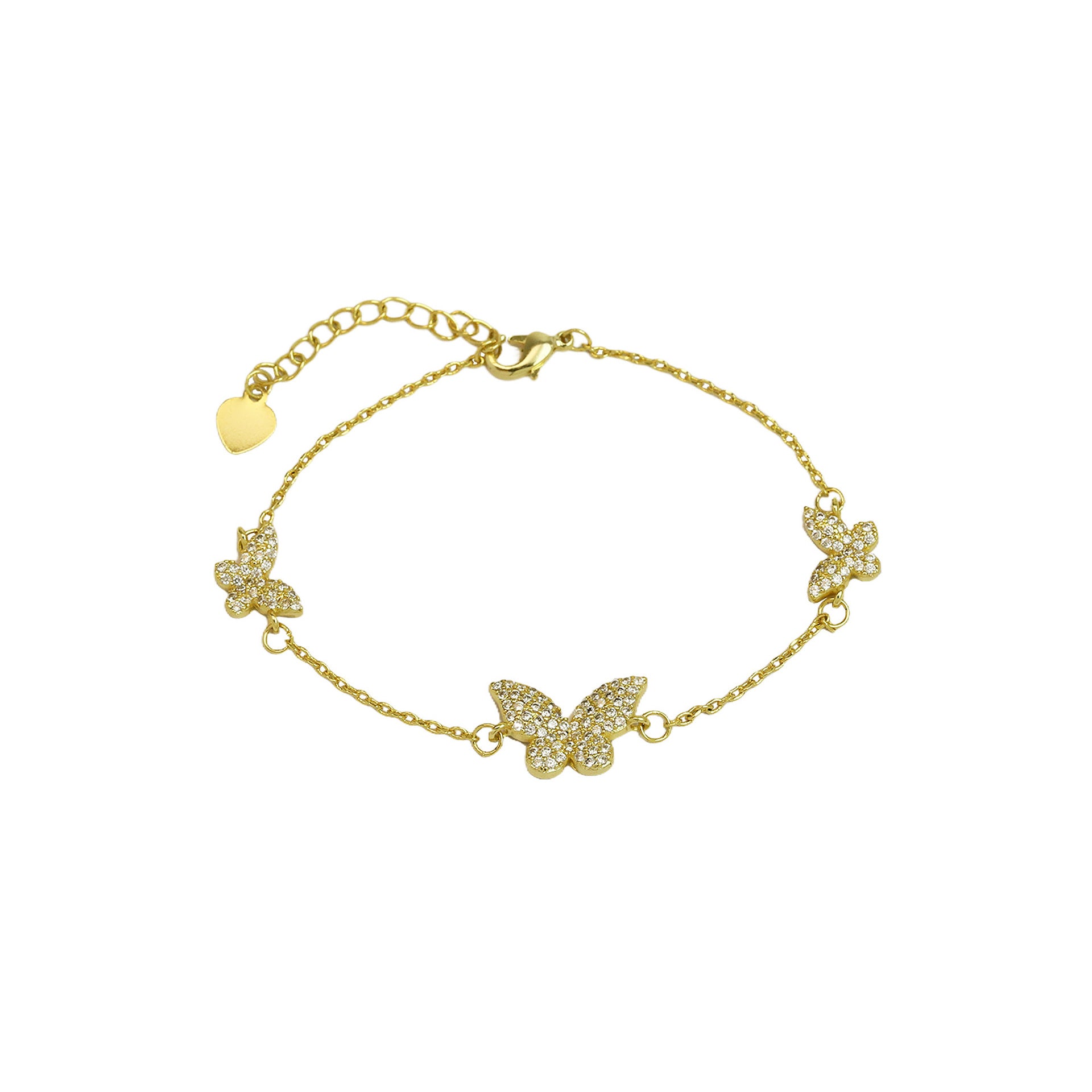 Lachlan Butterfly Charm Bracelet - Style 2 [4SBINO54]