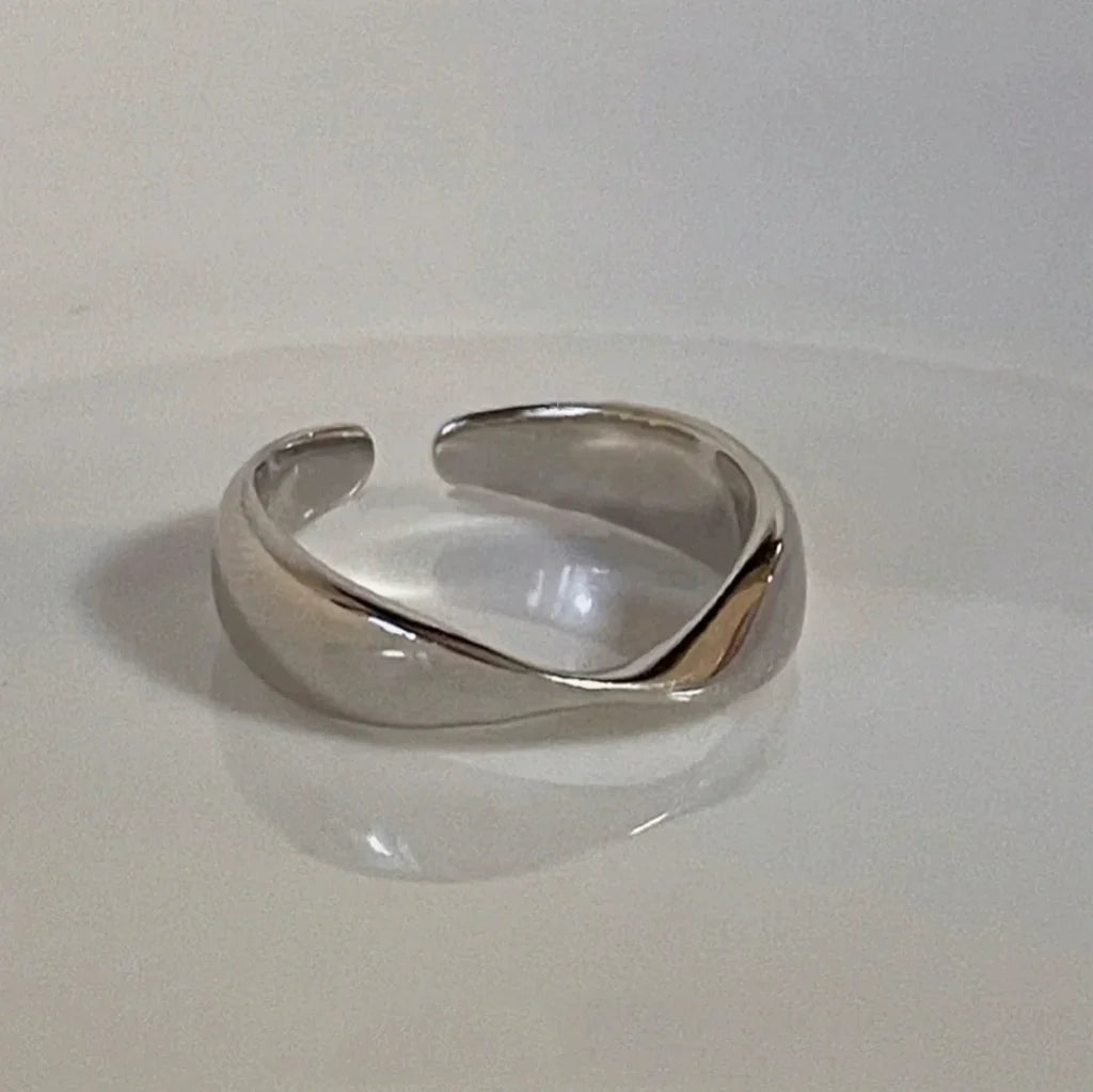 Ayden Twisted Open Ring - Twisted Plain Open Ring