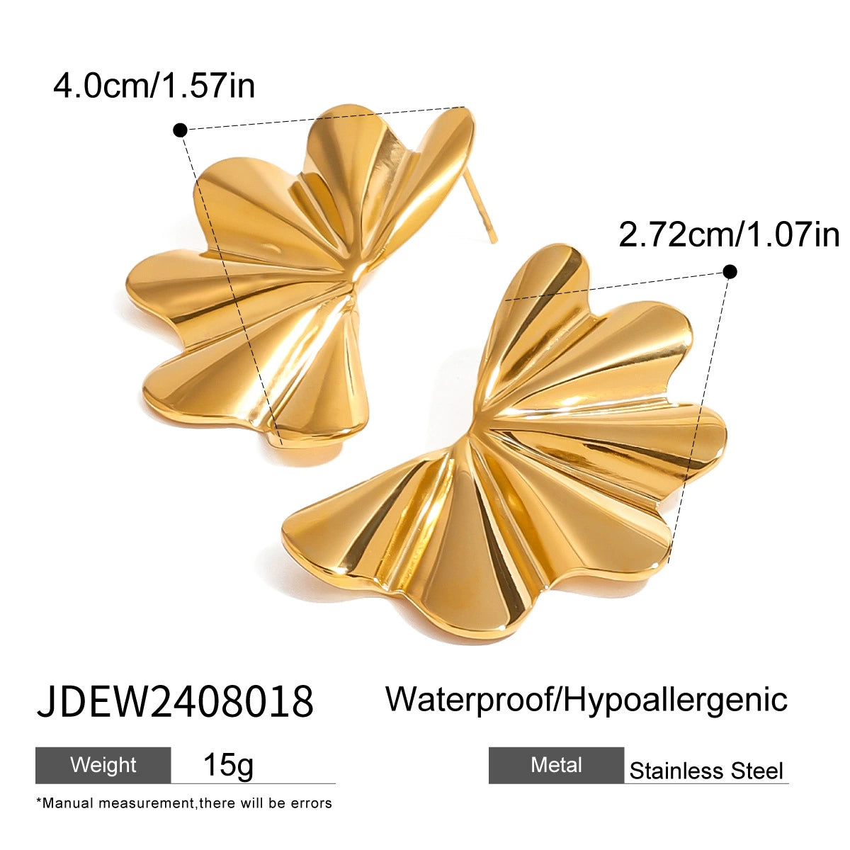 Larkyn Titanium Drop Earrings - JDEW2408018 [SYLZFTZ8]