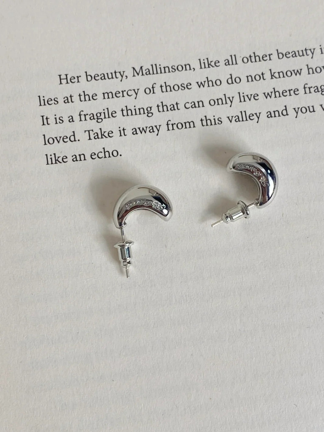 Antoinette Luxe Initial Studs - Silver