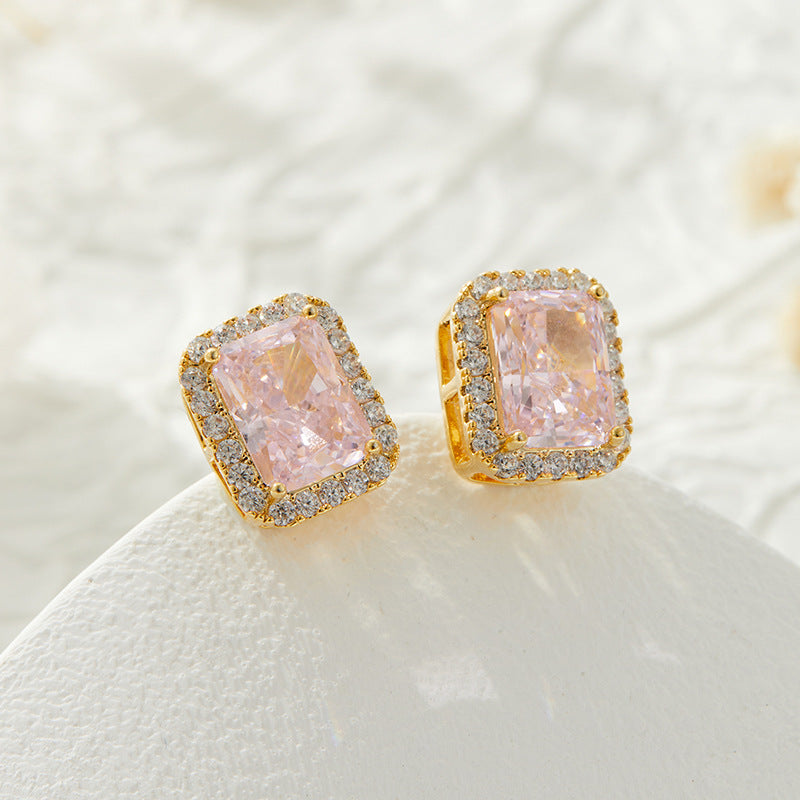 Eesha Geometric Zircon Earrings - EA14213T800 [O7NAH890]