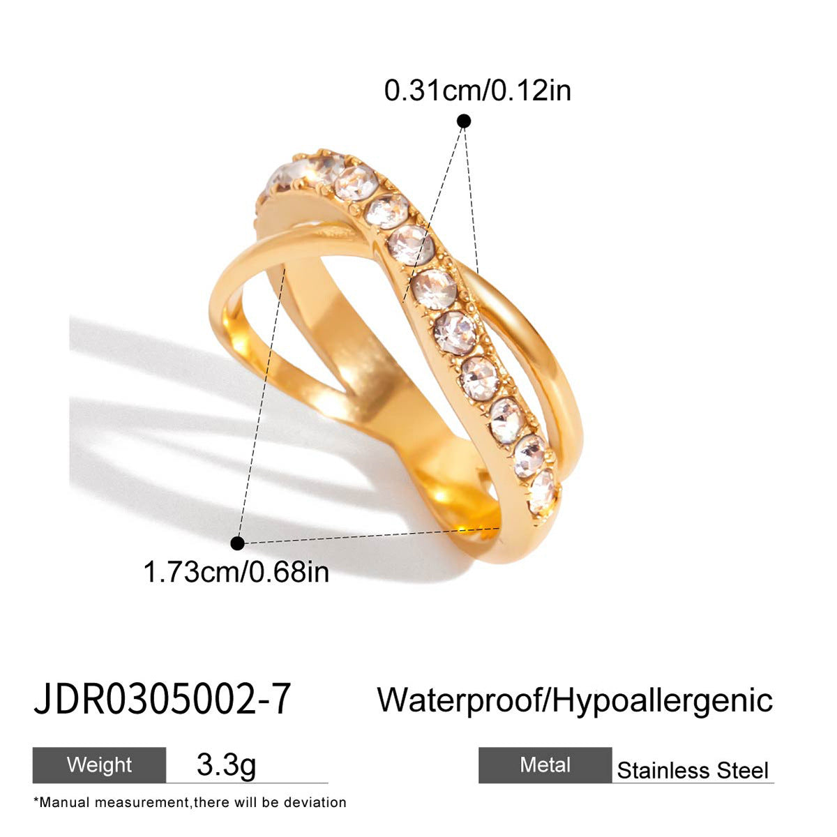 Eliora Pave Ring Stack - JDR0305002-7 [6CZ7DAP7]