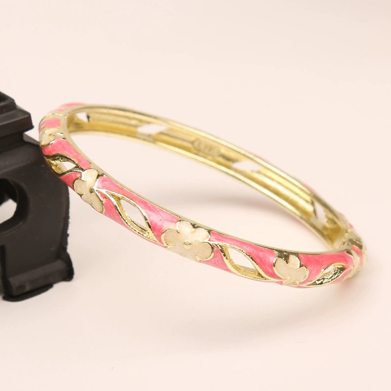 Camiya Cloisonné Bloom Bracelet - Blue [ZSM0NYDT]