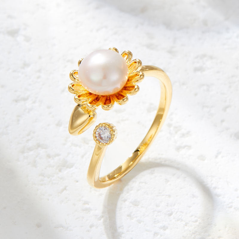 Helene Pearl Bloom Ring - Style 1 [0N44HIFN]