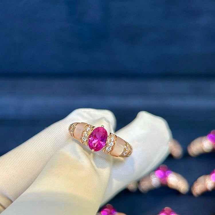 Dariyah Star-Kissed Mother-of-Pearl Ring - Pink Mother-of-Pearl Ring