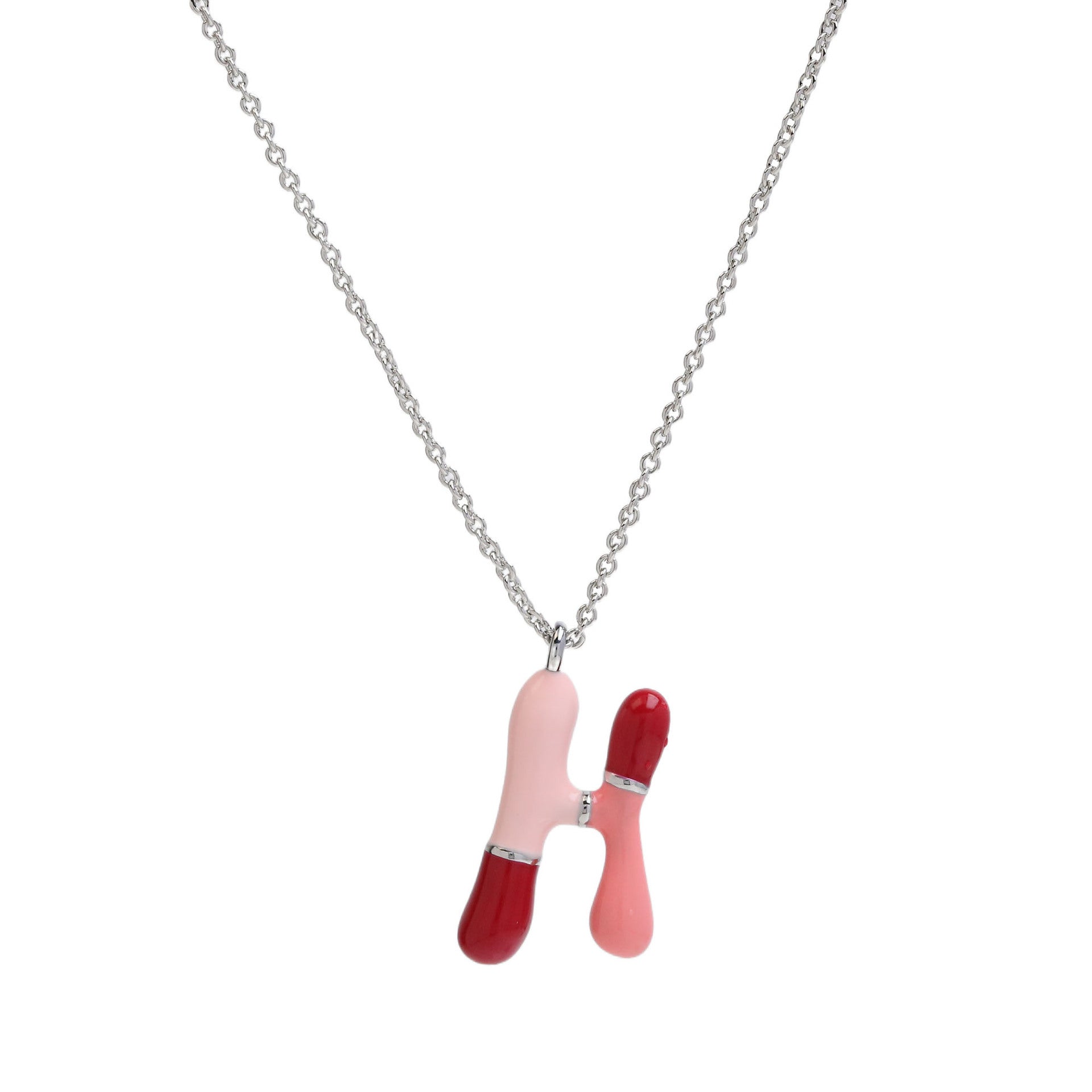 Victory Initial Bubble Necklace - Necklace H [RJKR6M7Z]