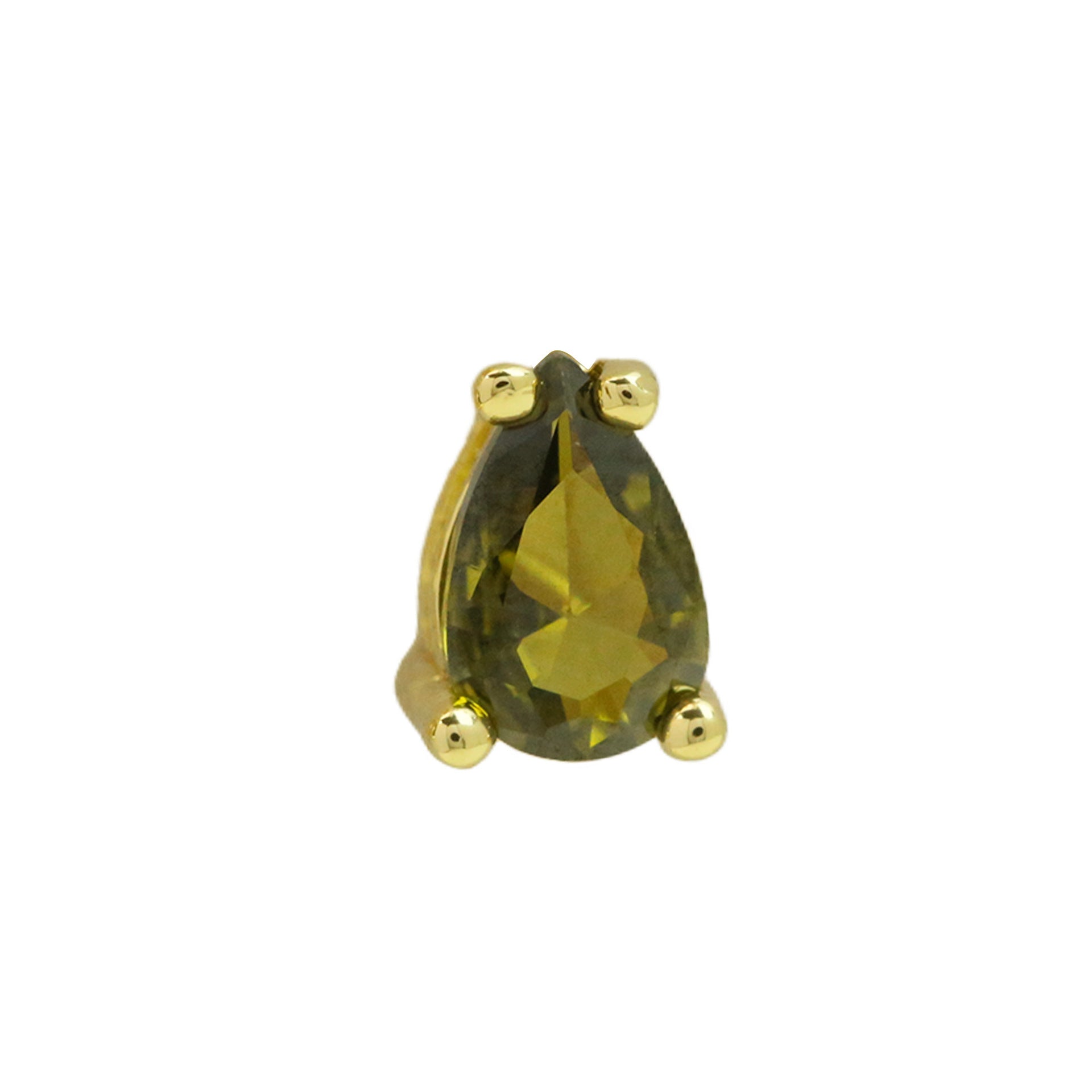 Kynsley Gold Charm Necklace - August Birthstone Drop [7TR4Z2J8]
