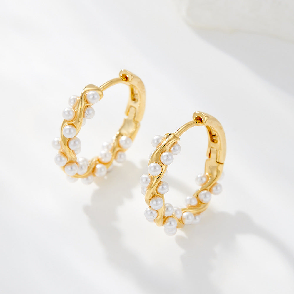 Jory Pearl Wrap Earrings - Style 1 [SONZMTGN]