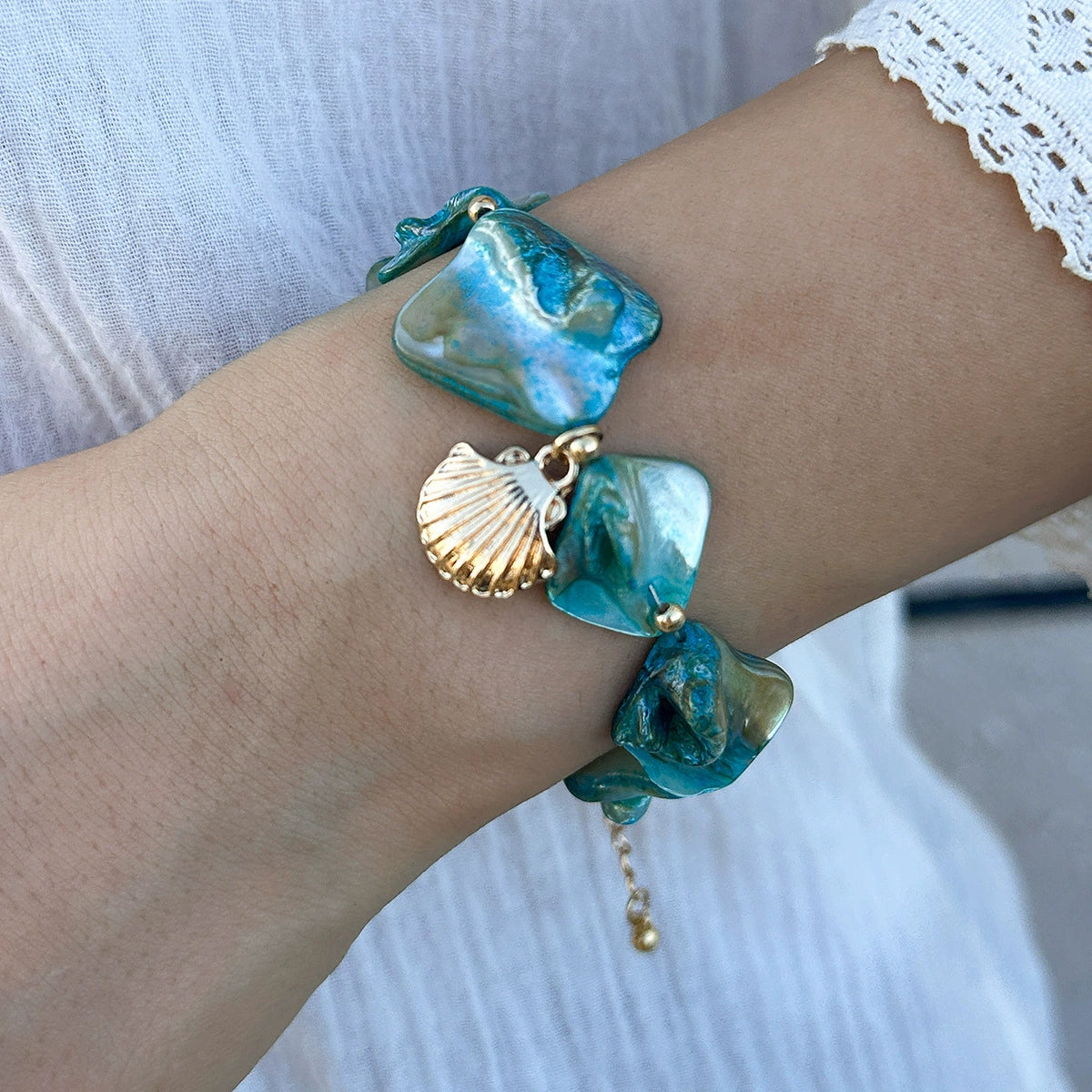 Ashtynn Ocean Charm Set - 04 Bracelet Blue [0NEIZJ7H]