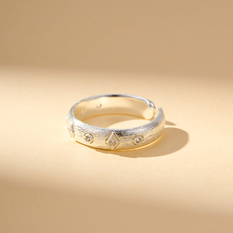 Malea Brushed Zircon Open Ring - R16904O000 [I4FW1K5Q]