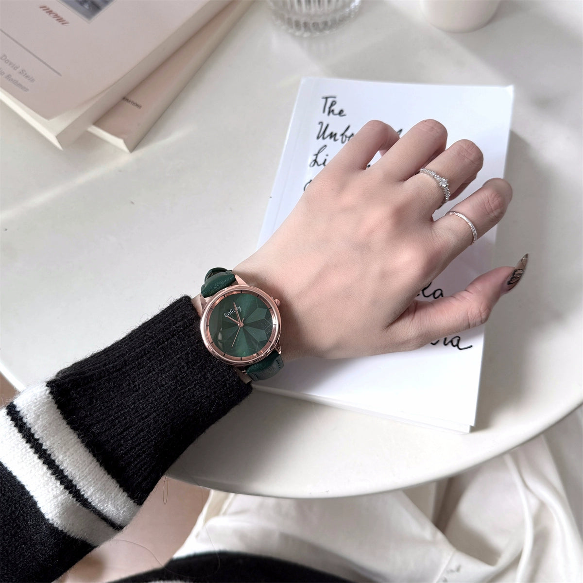 Morgan Elegant Square Watch - Green [2QMDOYYP]